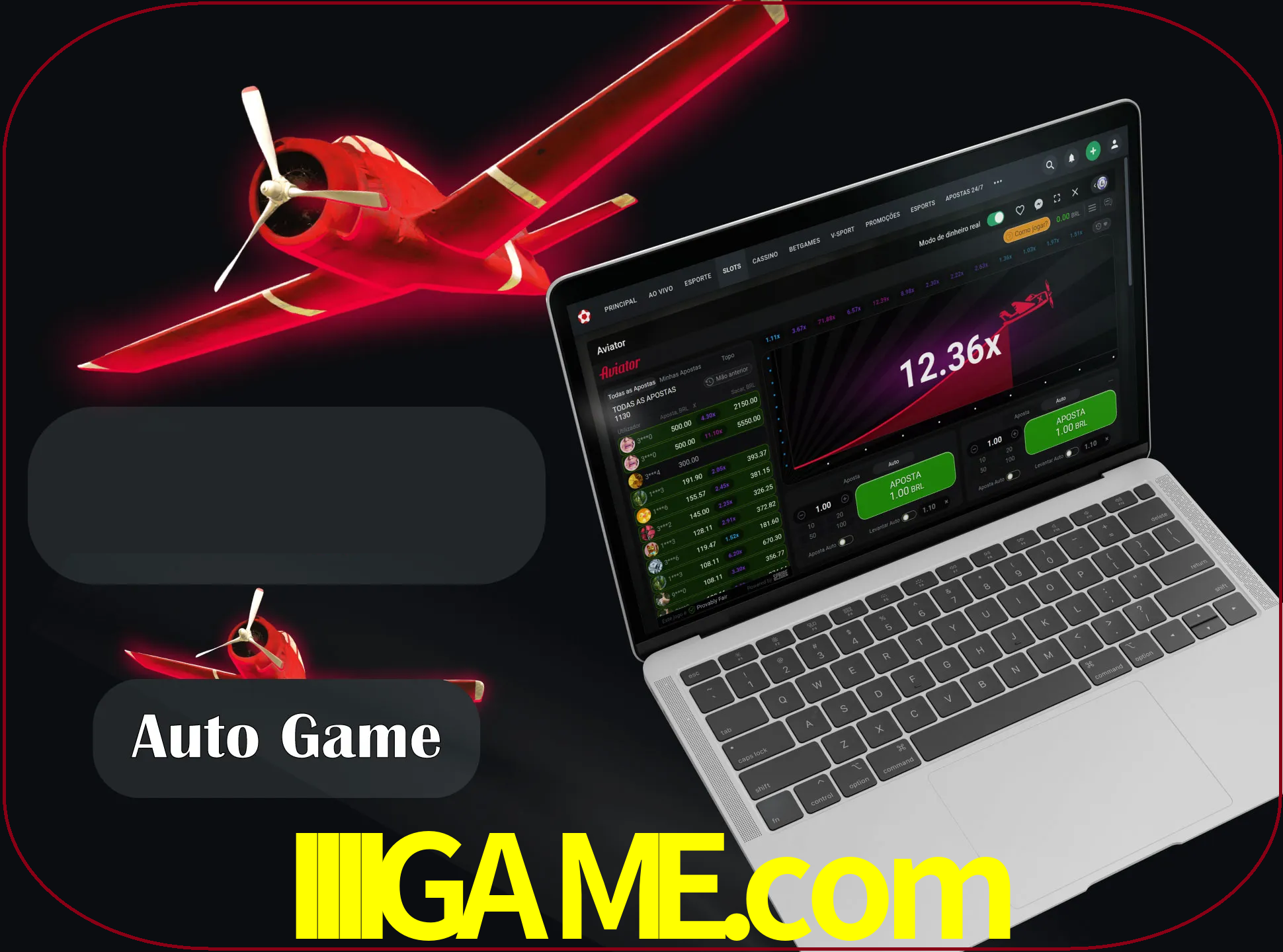 No modo automático, os jogos apostam e sacam seu dinheiro automaticamente.