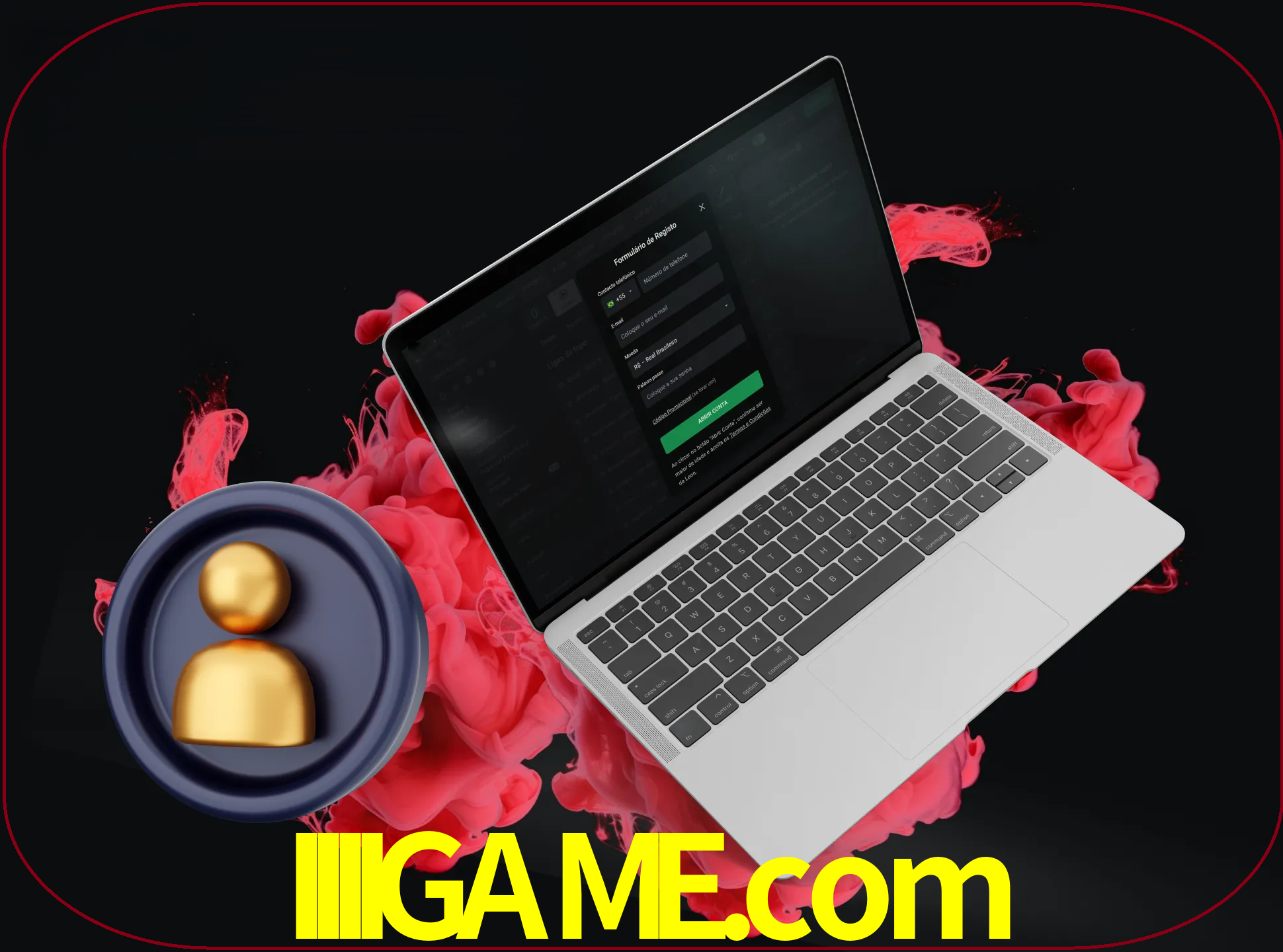 No cabeçalho do site iiiigame, clique no botão que o levará a um formulário especial onde terá de introduzir as suas informações actuais.