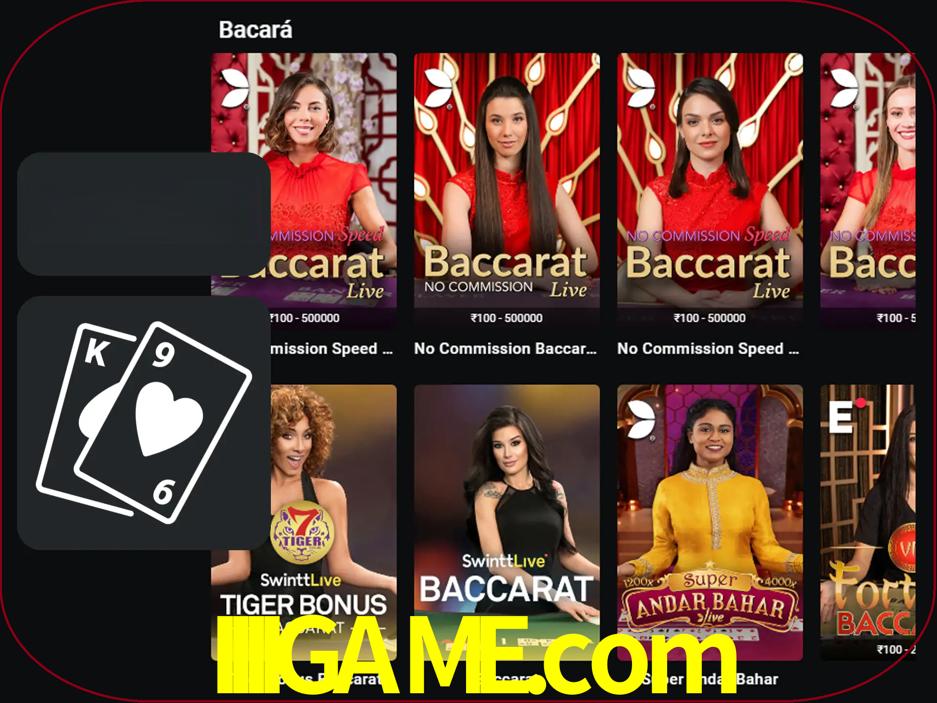 Ganhe muito dinheiro jogando jogos de bacará.