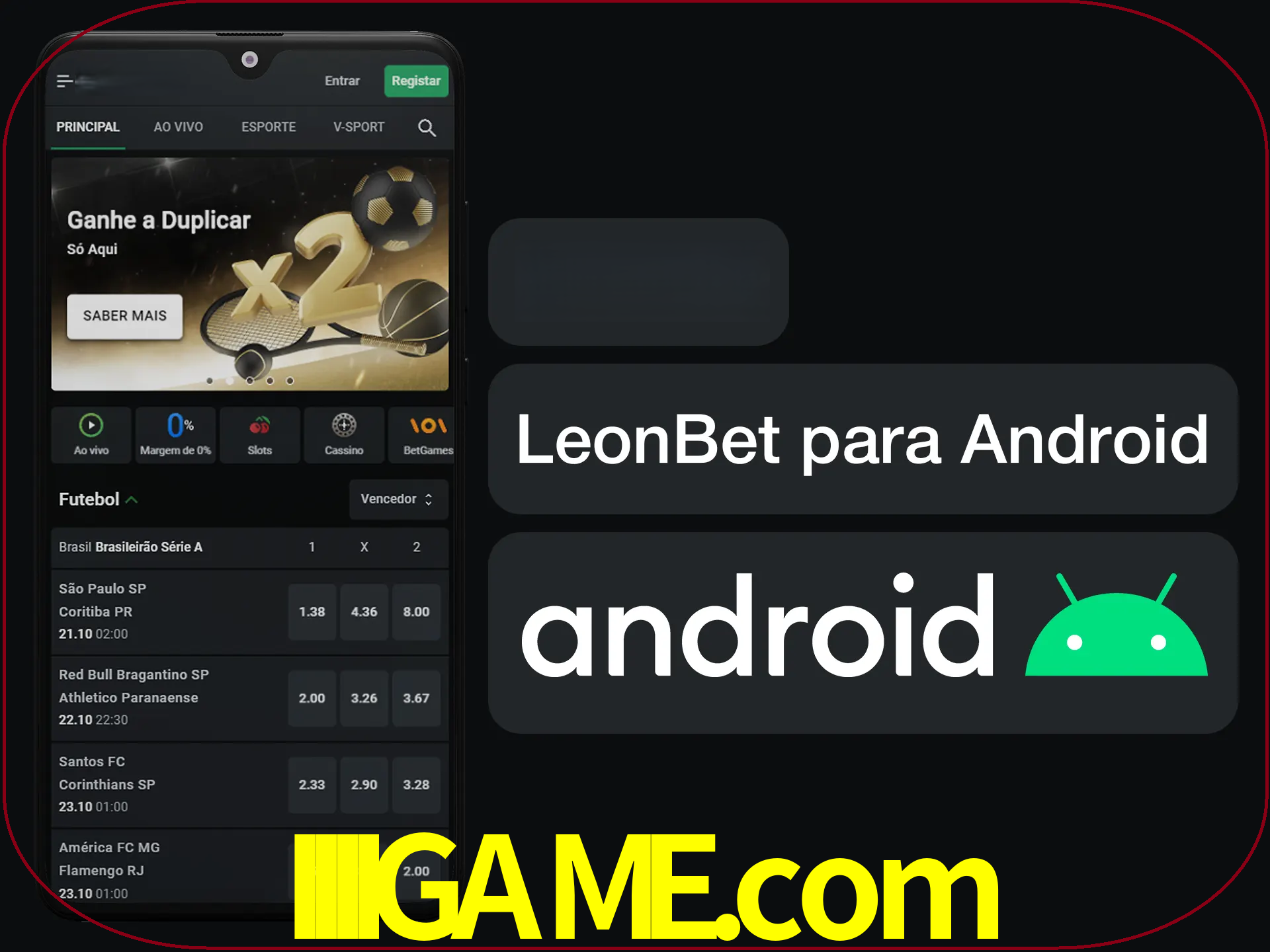 Adquira sua versão poket de LeonBet.