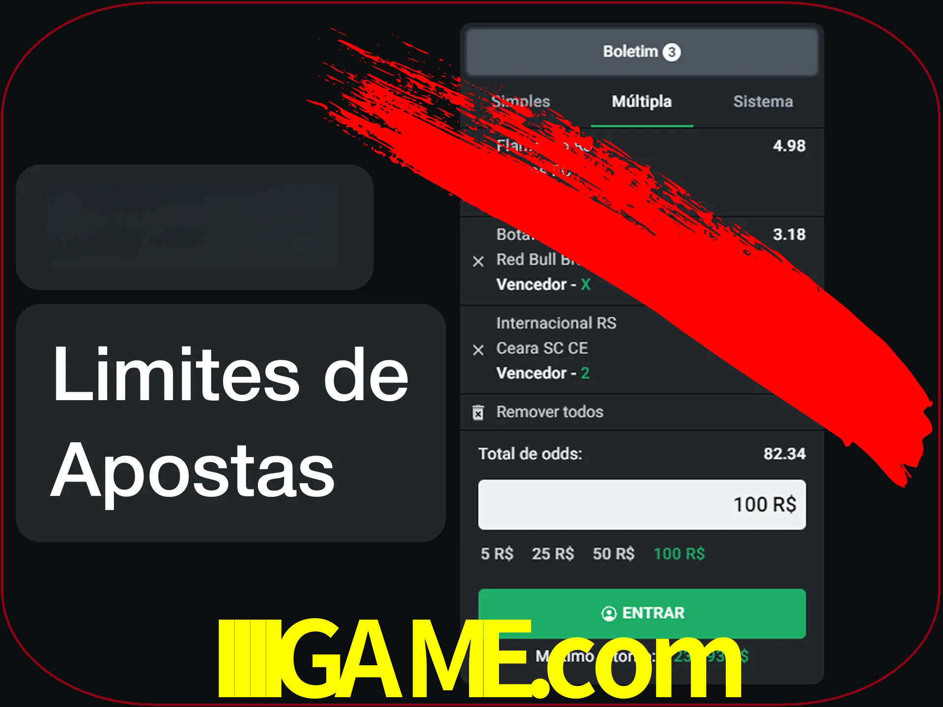Não faça apostas loucas.