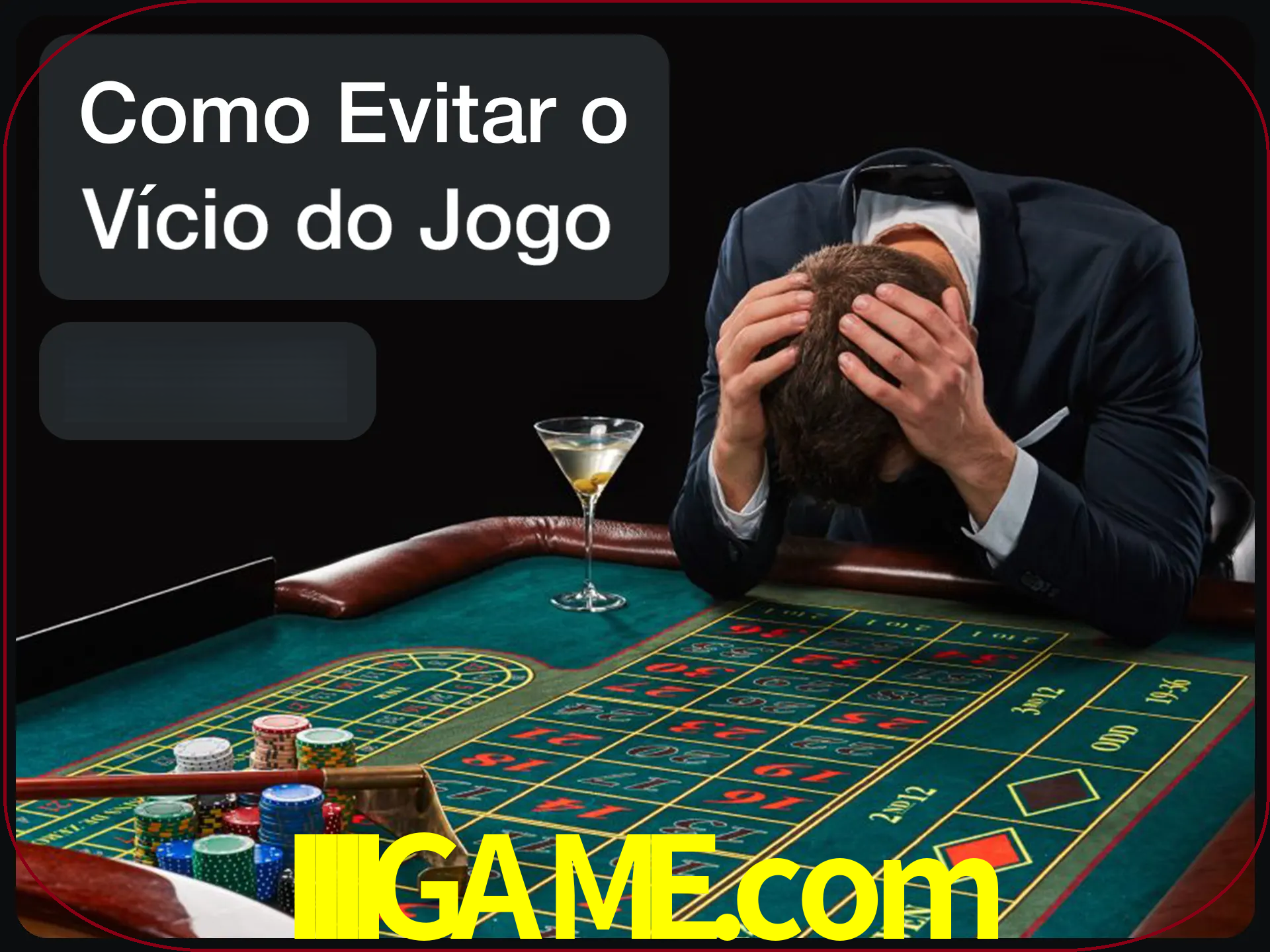 Você é responsável por cada uma de suas apostas.